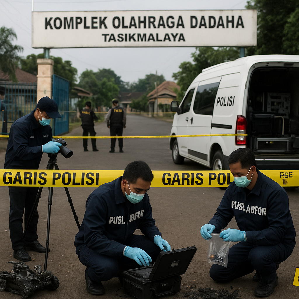 Kasus Ledakan di Dadaha Tasikmalaya: Eks Napiter Jadi Tersangka, Puslabfor Turun Bawa Alat Canggih