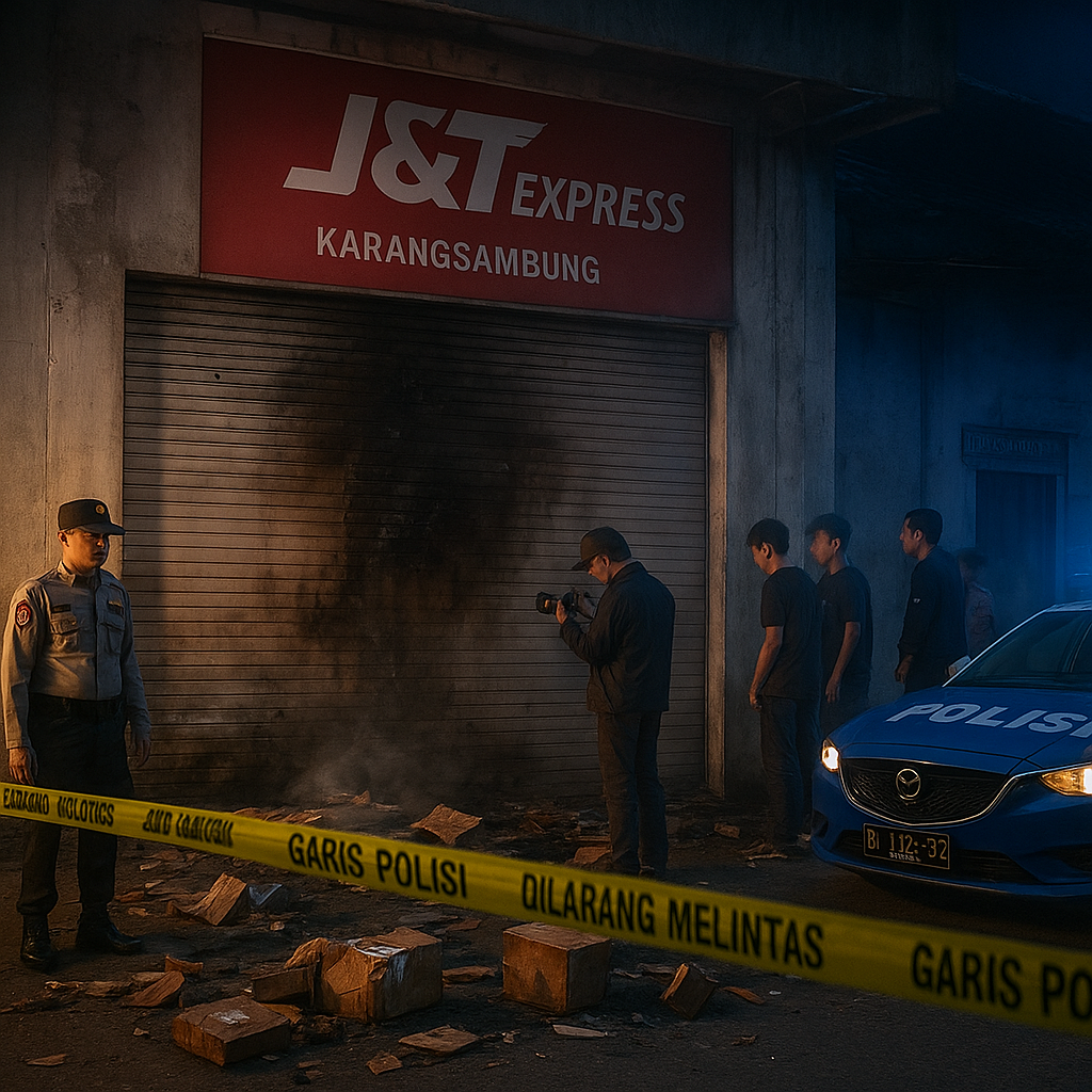 Kronologi Gudang J&T di Kebumen Diserang dan Dilempar Molotov, Berawal dari Konflik Pemuda