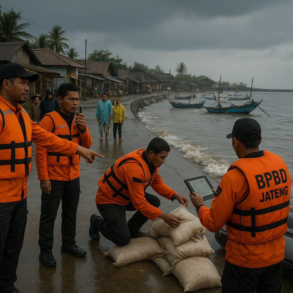 BPBD Jateng Siagakan Personel Antisipasi Banjir Rob di Pesisir Utara