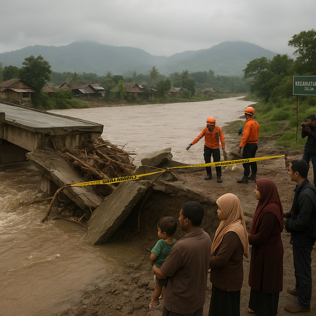 Tiga Desa di Dompu NTB Terisolasi Akibat Jembatan Putus Diterjang Banjir Bandang
