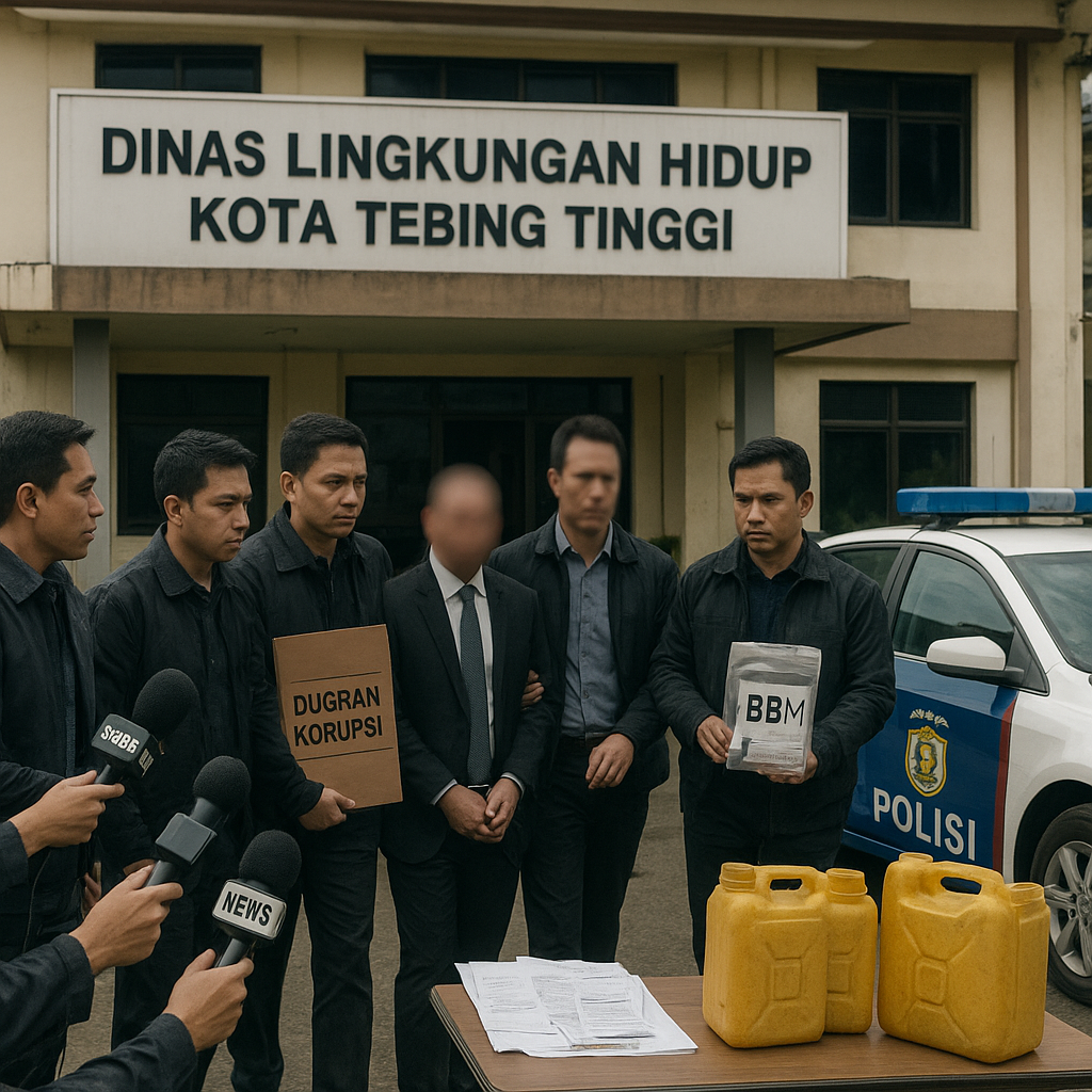 Mantan Kadis DLH Tebing Tinggi Resmi Tersangka Korupsi BBM