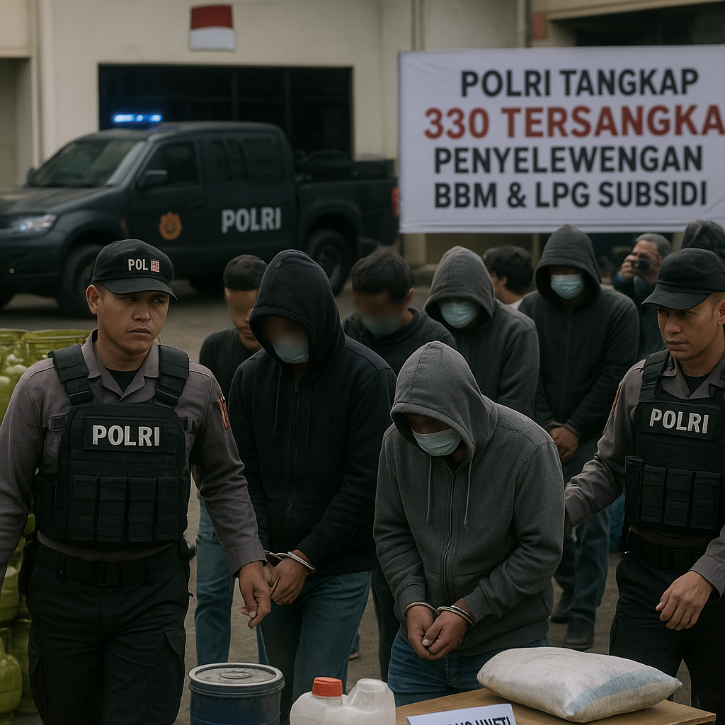 Polri Tangkap 330 Tersangka Penyelewengan Bahan Bakar Subsidi