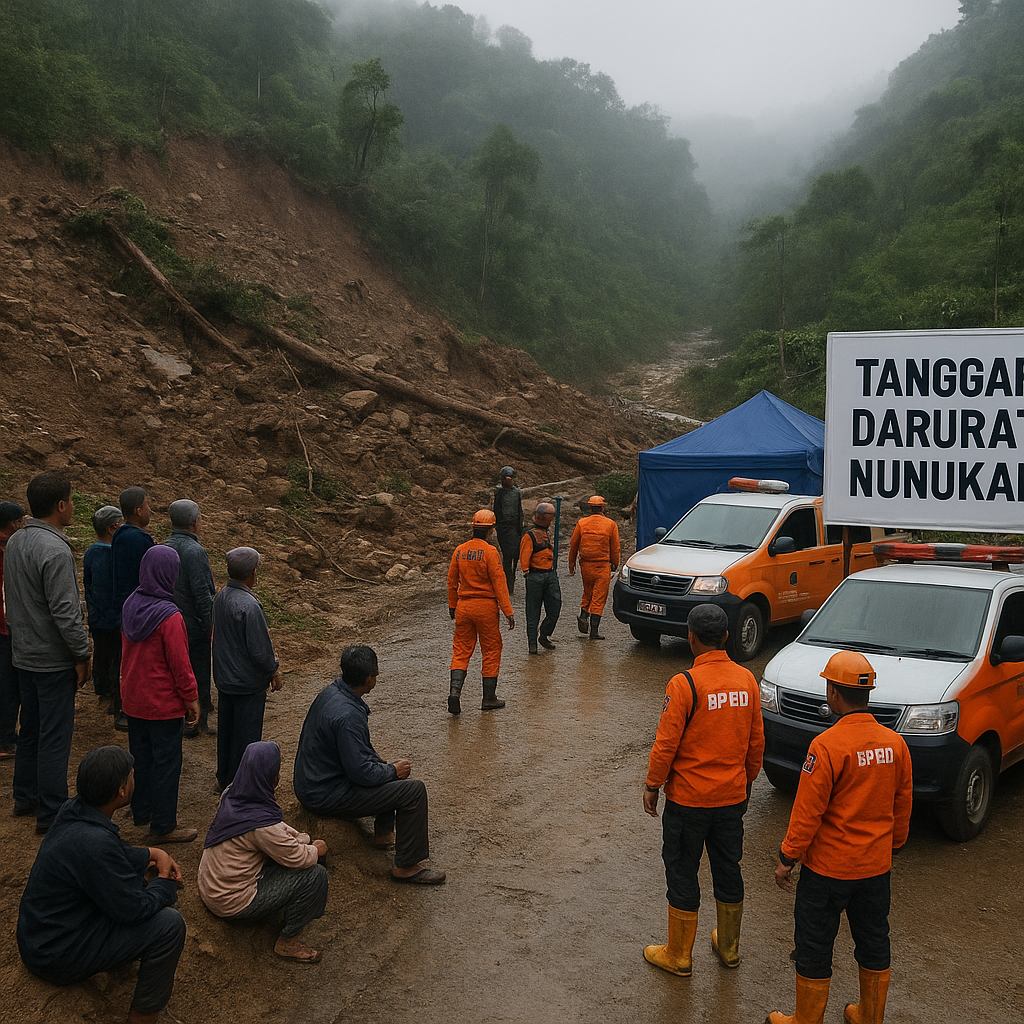 Longsor Putus Akses 1.507 Warga, Status Tanggap Darurat Ditetapkan di Nunukan
