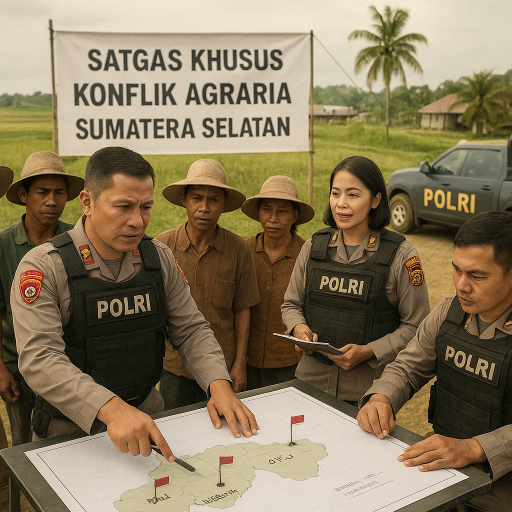 Polri Bentuk Satgas Khusus Tangani Konflik Agraria di Sumatera Selatan