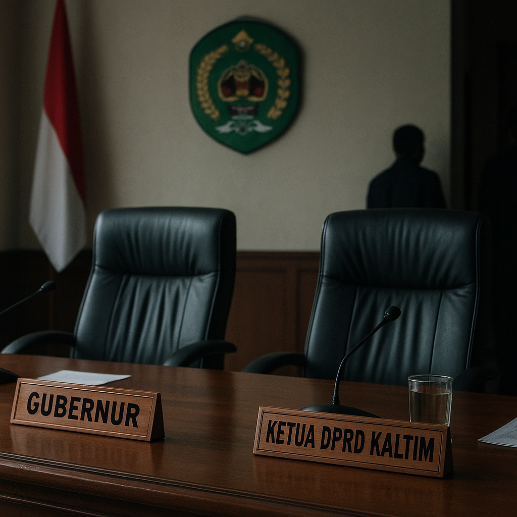 Gubernur dan Ketua DPRD Kaltim Ngumpet