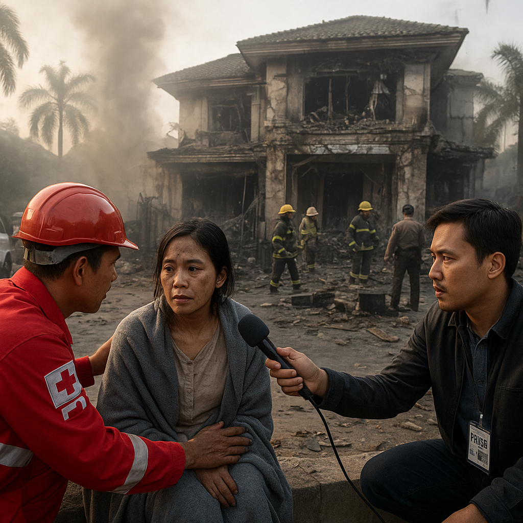 Kesaksian Mengerikan Korban Selamat Rumah Mewah Meledak di Grand Polonia Medan