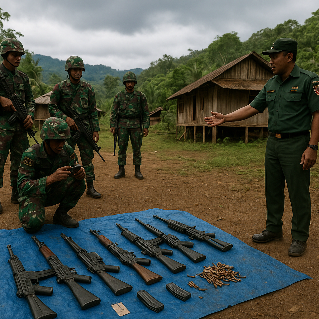 Koops TNI Habema Kuasai Markas Transit OPM Daniel Aibon Kogoya di Intan Jaya
