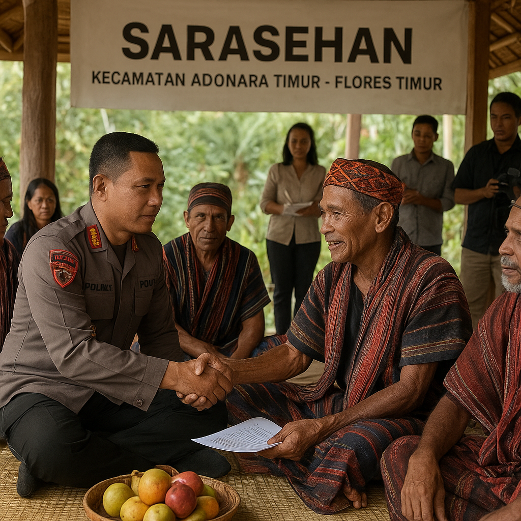 Kapolres Flotim mengutamakan pendekatan adat redam konflik di Adonara