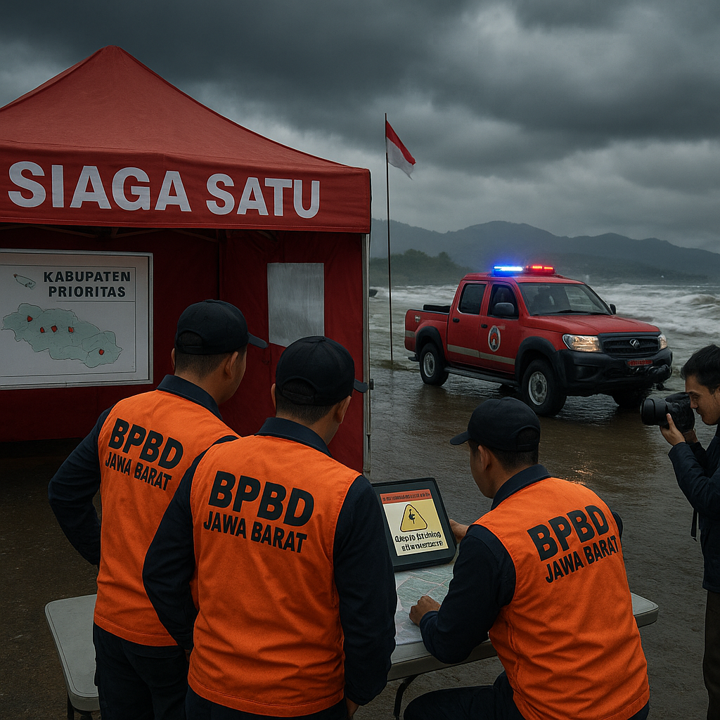 BPBD Siaga Satu Antisipasi Banjir Bandang di Pesisir Selatan Jawa Barat