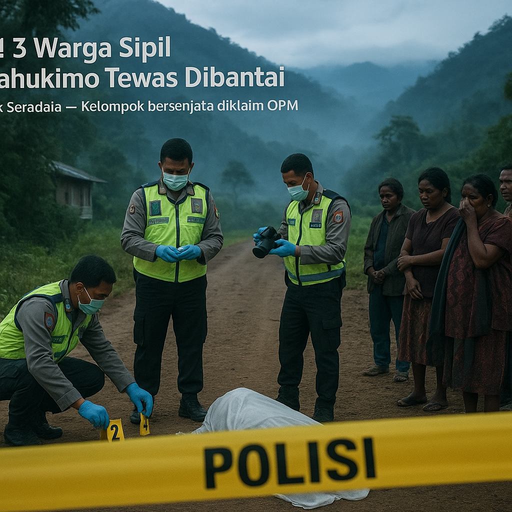 Keji! 3 Warga Sipil di Yahukimo Tewas Dibantai OPM Pimpinan Kopitua Haluka