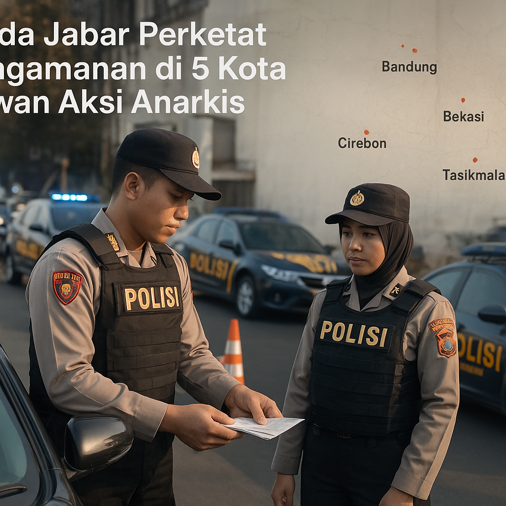 Polda Jabar Perketat Pengamanan di 5 Kota Rawan Aksi Anarkis