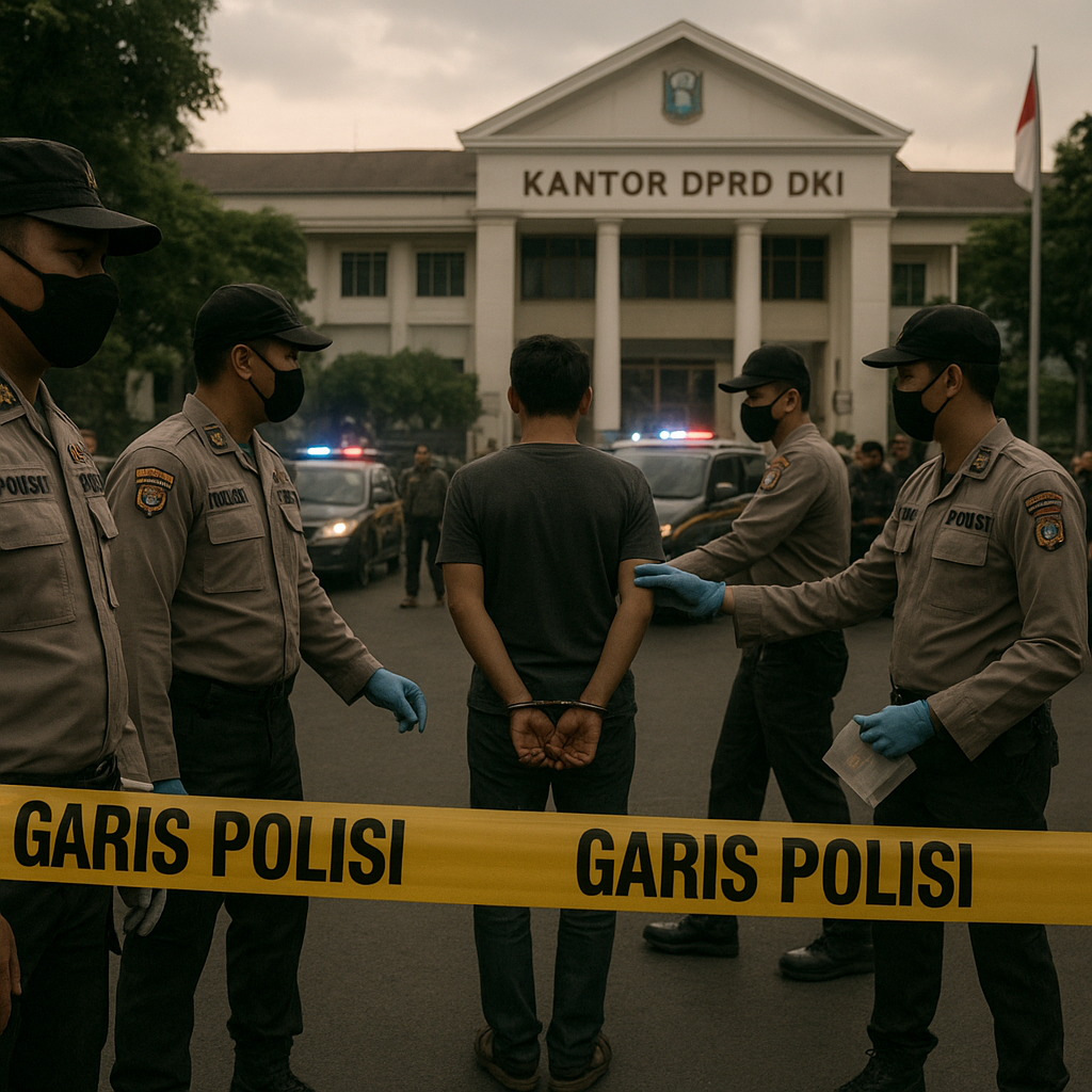 Polda Metro Tangkap Pelaku Penembakan di Depan Kantor DPRD DKI, Motif Diduga Terkait Utang