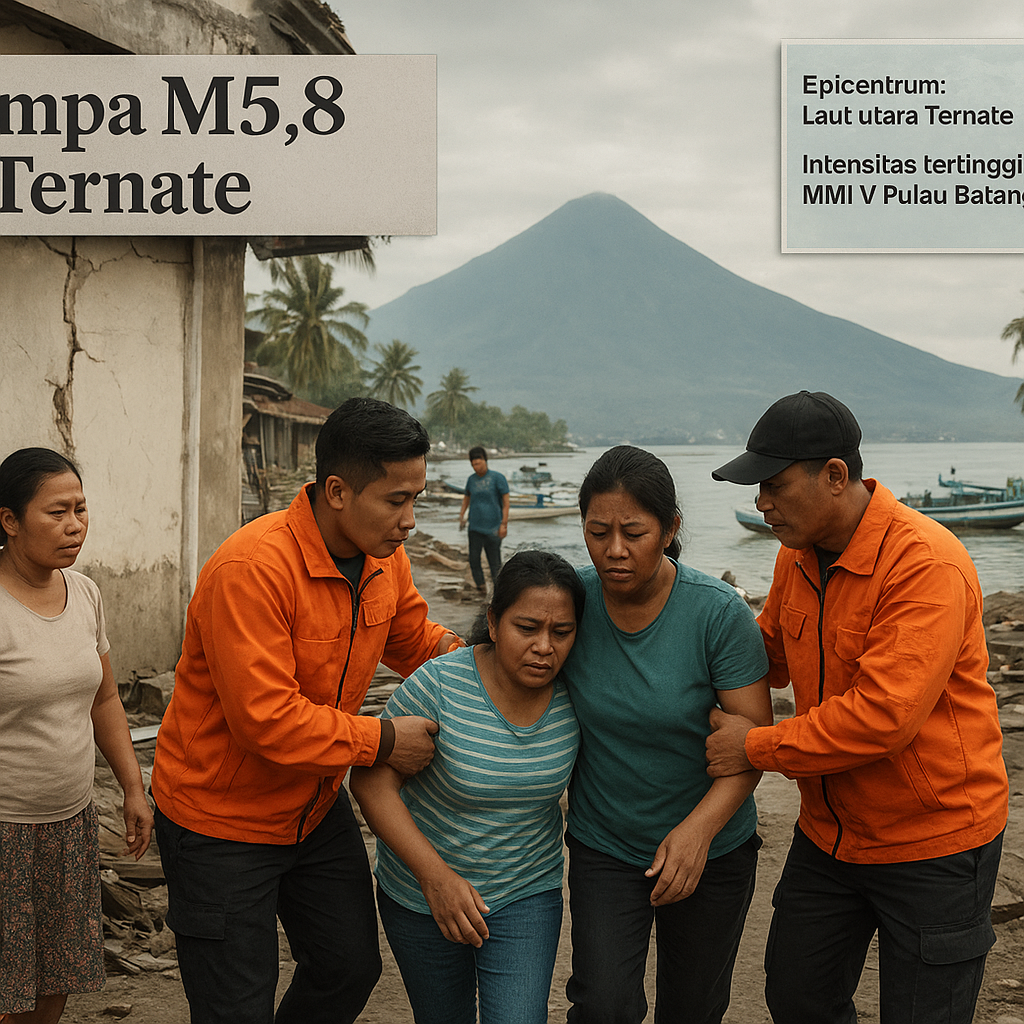 Gempa M5,8 di Ternate akibat aktivitas subduksi