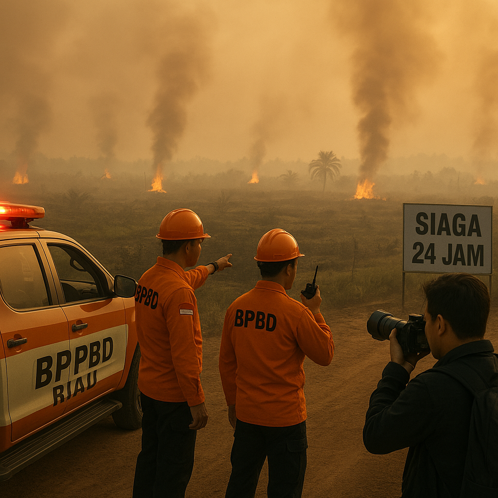 Karhutla Mulai Landa Sejumlah Titik di Riau, BPBD Siaga 24 Jam