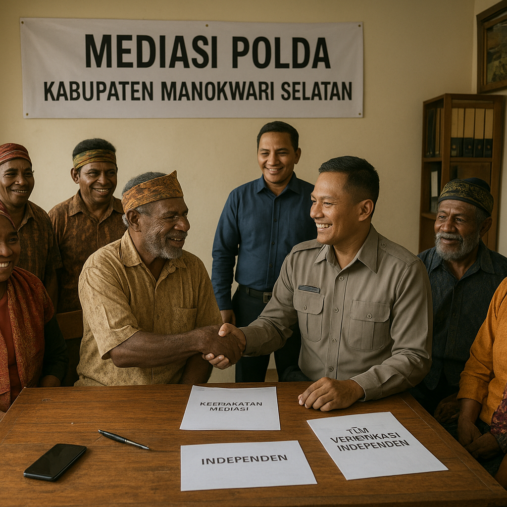 Konflik Lahan Adat di Papua Barat Mereda setelah Mediasi Polda