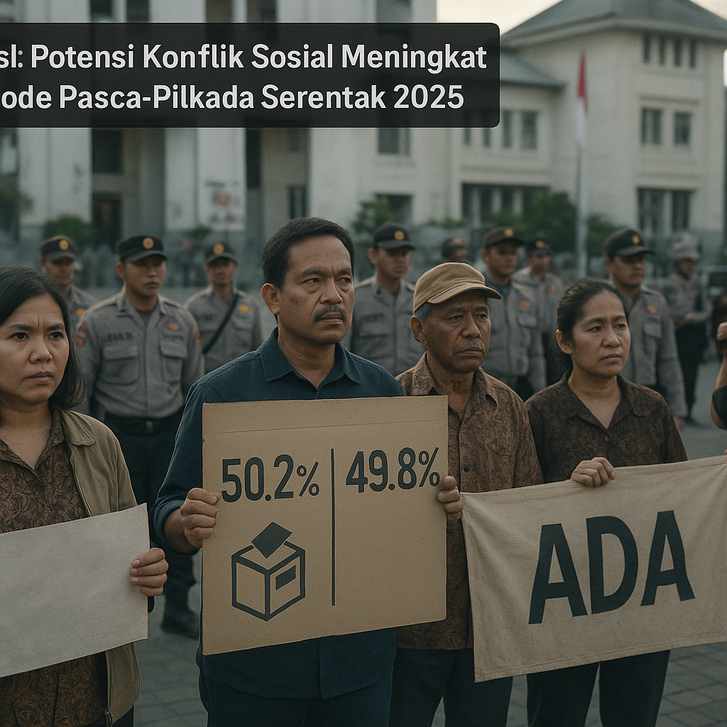 Analisis: Potensi Konflik Sosial Meningkat di Periode Pasca-Pilkada Serentak 2025