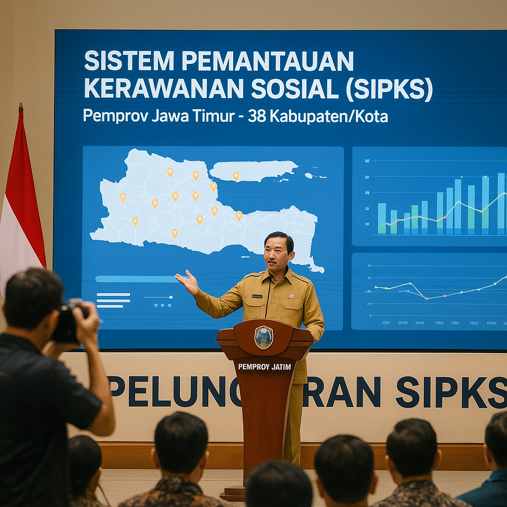 Pemprov Jatim Luncurkan Sistem Pemantauan Kerawanan Sosial Berbasis Digital di 38 Kabupaten/Kota