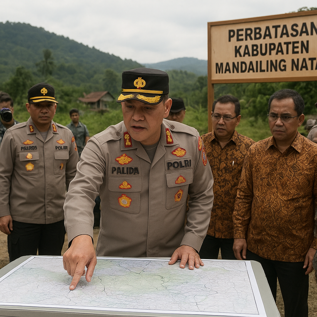 Kapolda Sumut Tinjau Pengamanan Perbatasan dan Kawasan Rawan di Kabupaten Mandailing Natal
