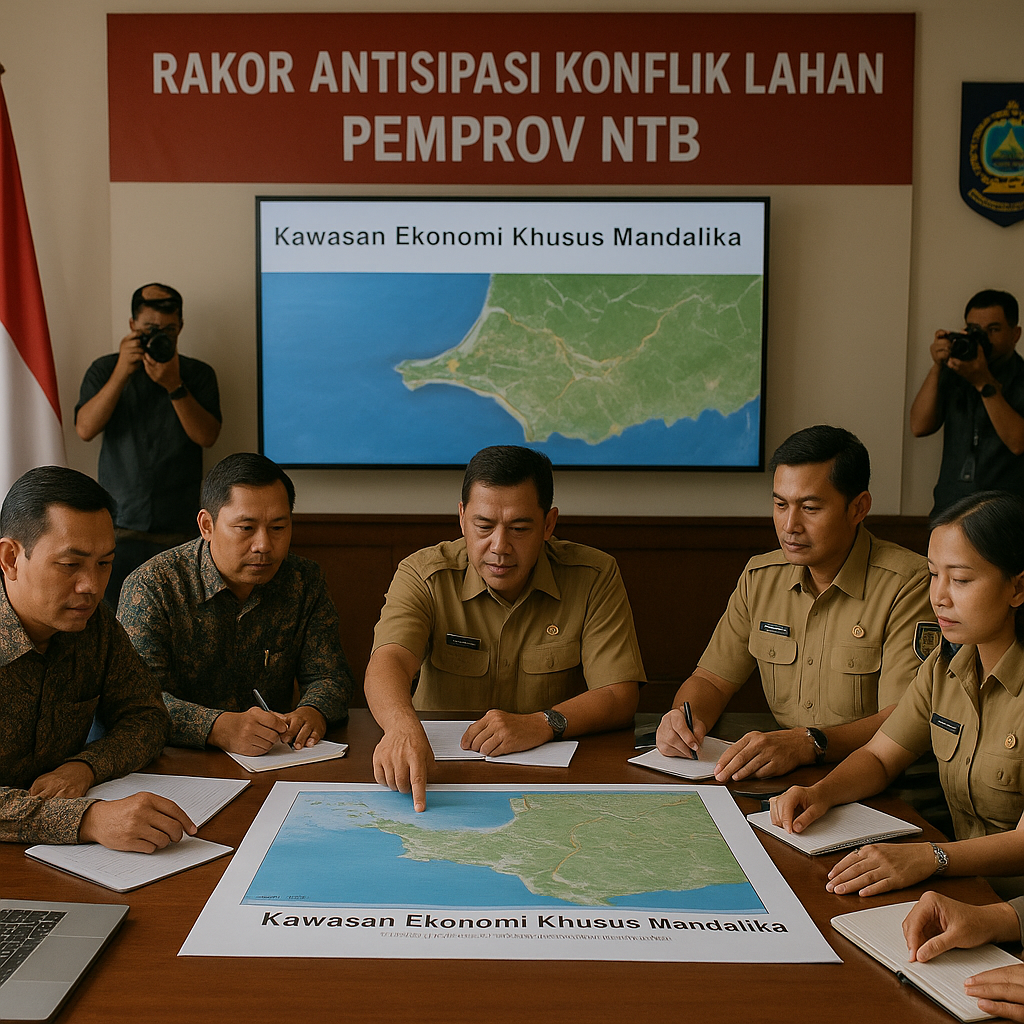 Pemprov NTB Gelar Rakor Antisipasi Konflik Lahan di Kawasan Ekonomi Khusus