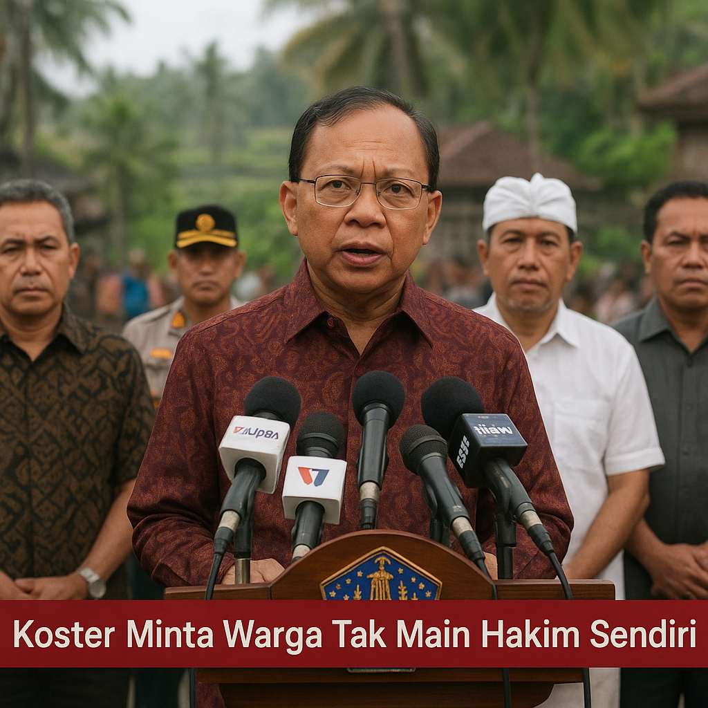 Koster Minta Warga Tak Main Hakim Sendiri Usai Pencuri Ayam Tewas Dikeroyok di Bali