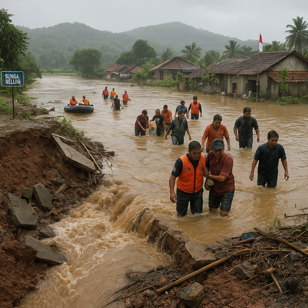 Tanggul Sungai Welang Jebol Imbas Hujan Deras dari Wilayah Hulu Pasuruan