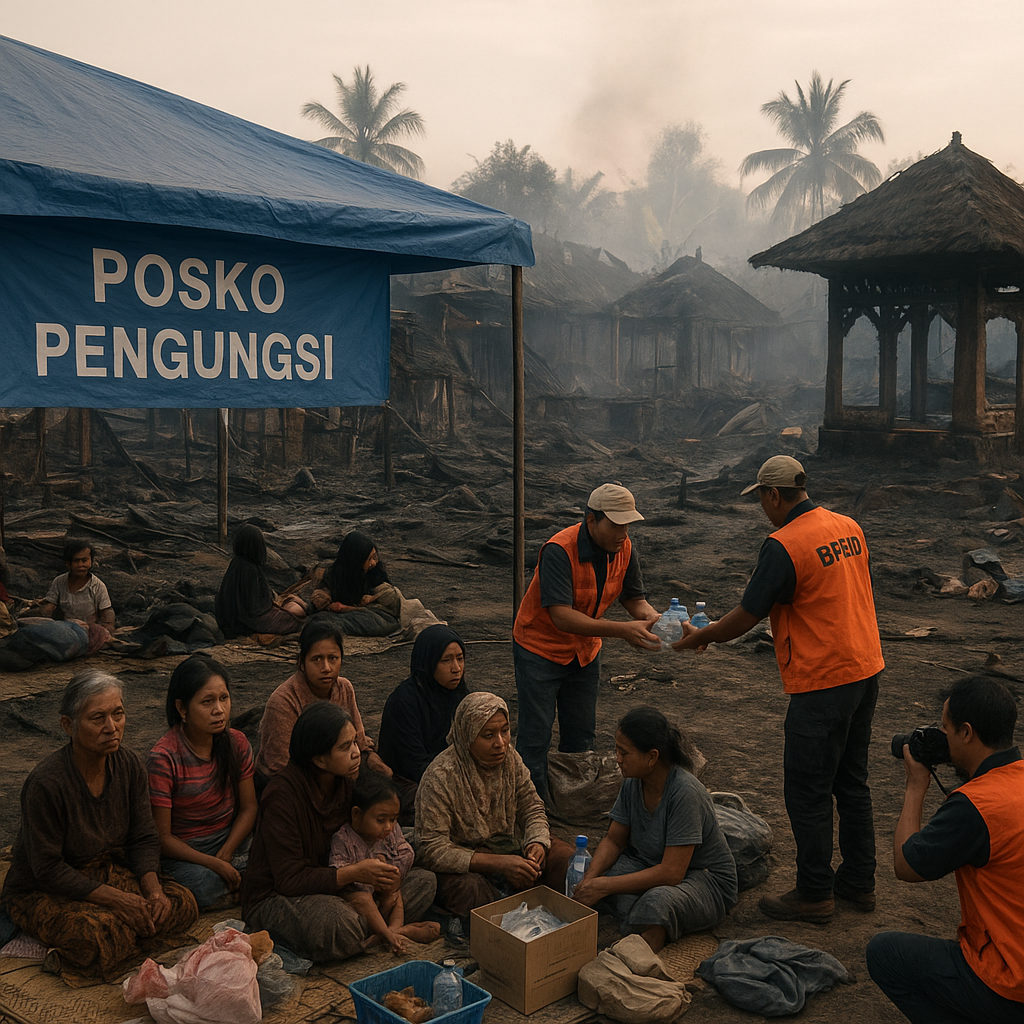 Update Dampak Kebakaran di Kampung Adat Ciptamulya: 51 Rumah Rusak Berat, 160 Jiwa Masih Mengungsi
