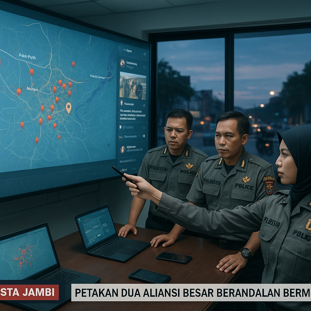 Polresta Jambi Petakan Dua Aliansi Besar Berandalan Bermotor, Tawuran Diatur via Instagram