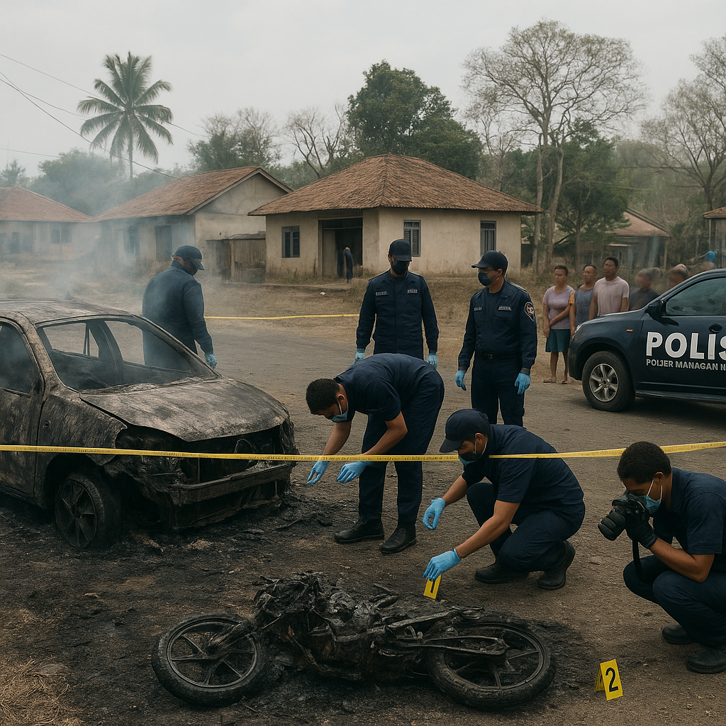 Bentrok Lahan di Manggarai Barat Picu Pembakaran Kendaraan Warga