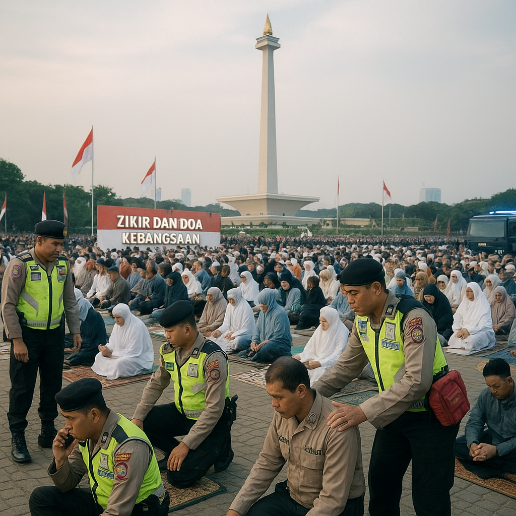 Polda Metro Kerahkan 1.263 Personel Amankan Doa Kebangsaan di Monas