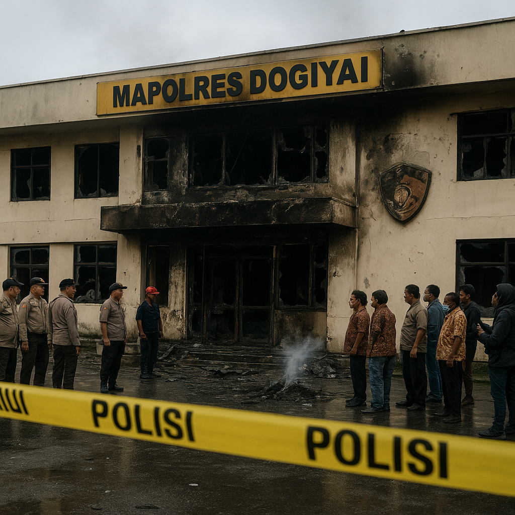 Kericuhan di Dogiyai Papua Tengah: Rangkaian Peristiwa hingga Kapolres Dicopot