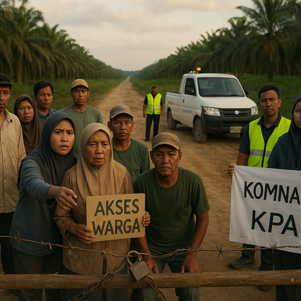 Peningkatan Konflik Agraria di Sumatera Selatan, Tiga Perusahaan Dilaporkan Blokir Akses Warga