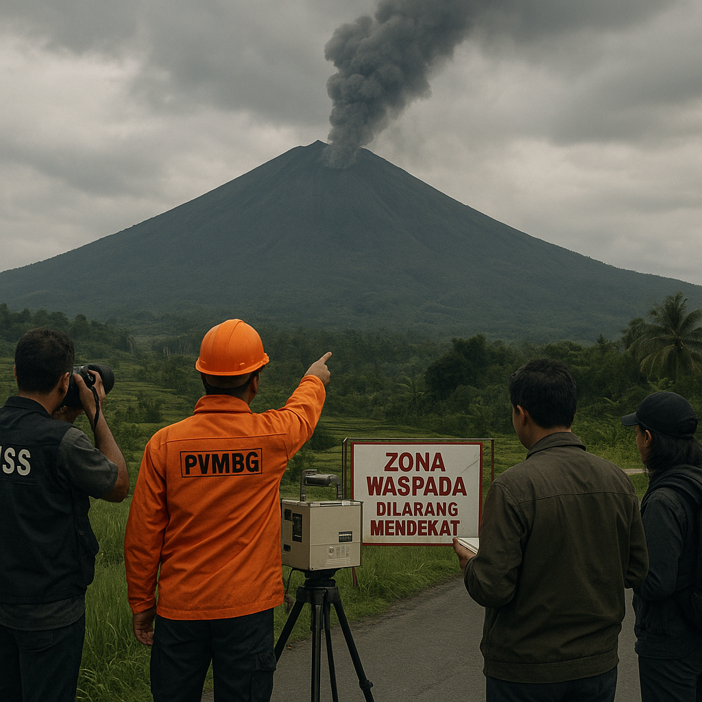 Peningkatan Aktivitas Gunung Slamet: PVMBG Menetapkan Status Level II (Waspada)