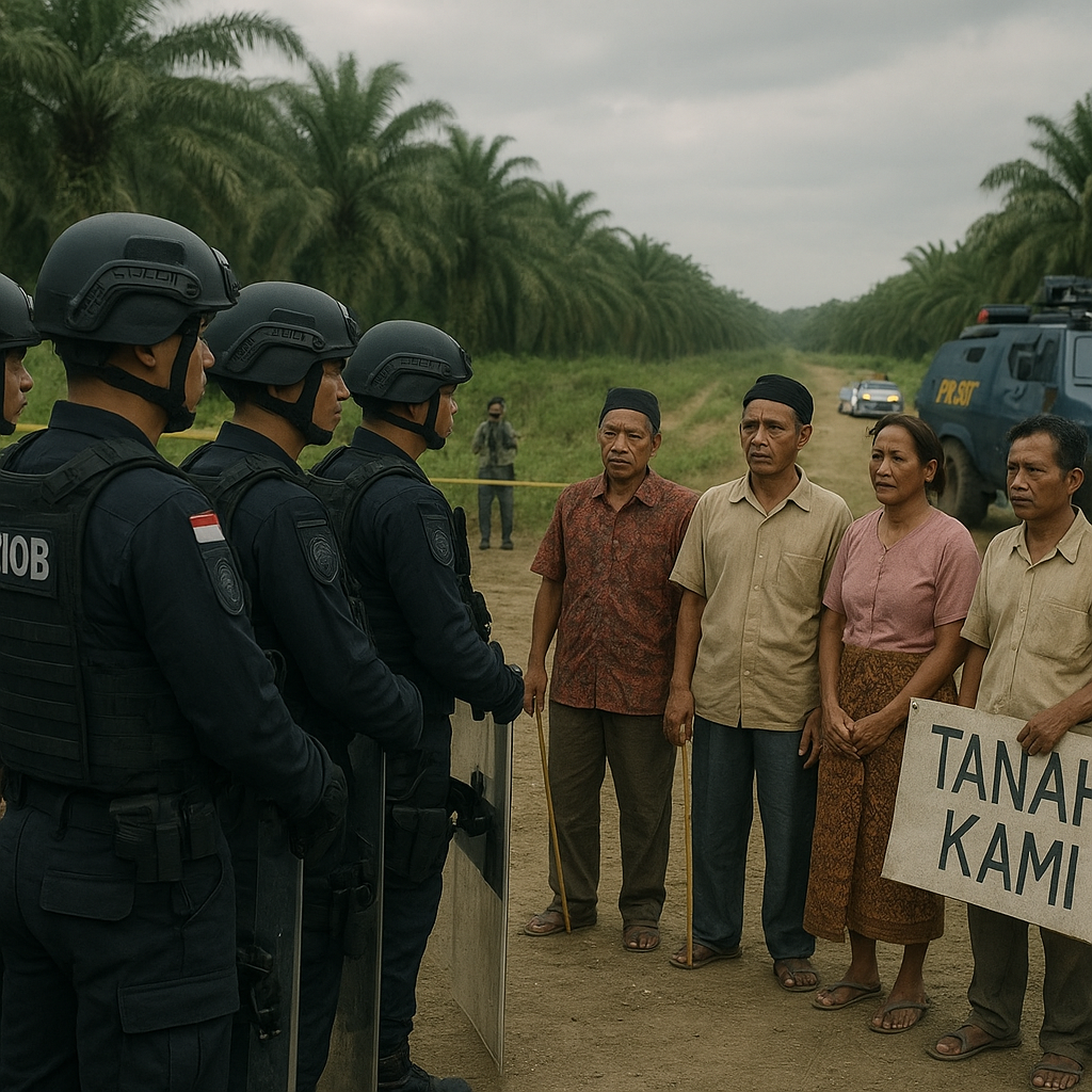 Polri Kerahkan Brimob Amankan Lokasi Konflik Agraria di Labuhanbatu Utara
