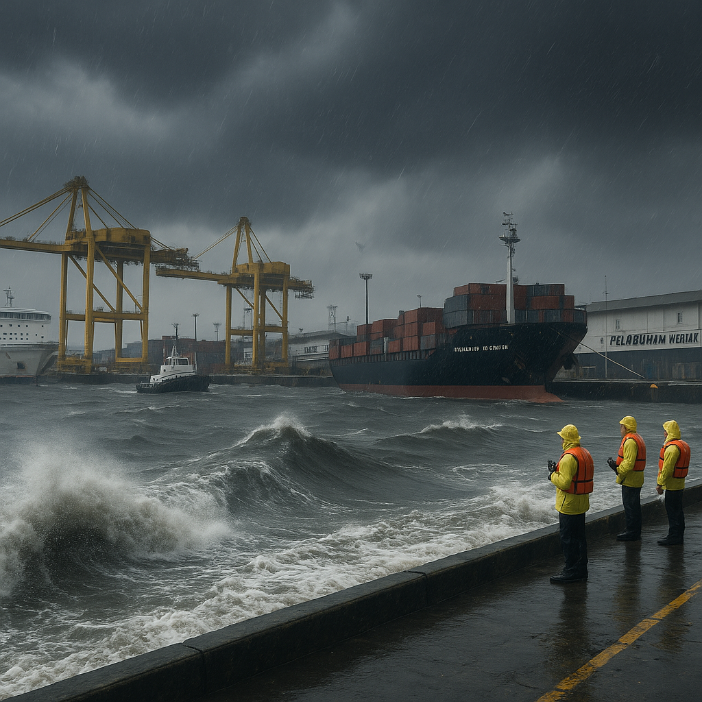 Angin Kencang dan Gelombang Tinggi, Pelabuhan Merak-Tanjung Priok Batasi Operasi
