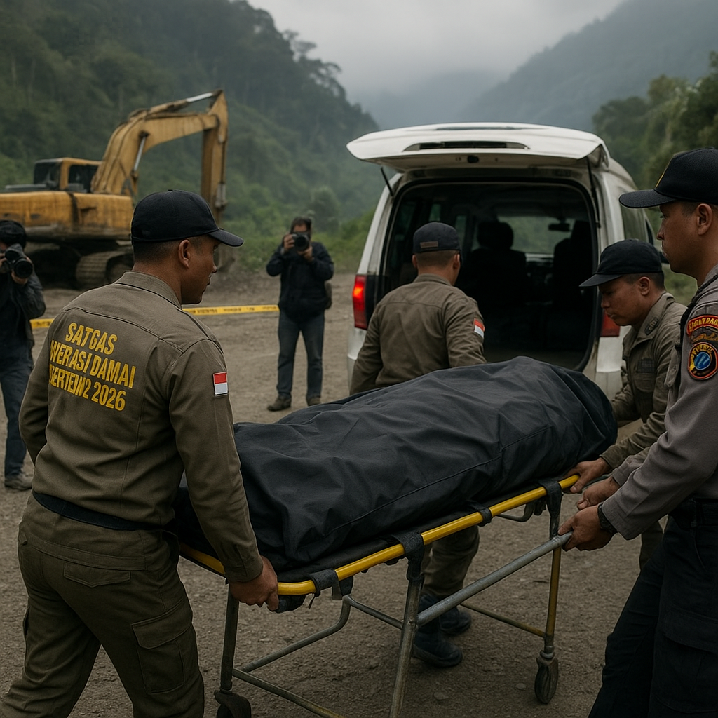 Satgas Operasi Damai Cartenz Evakuasi 5 Pekerja Proyek Tewas Ditembak KKB di Tolikara