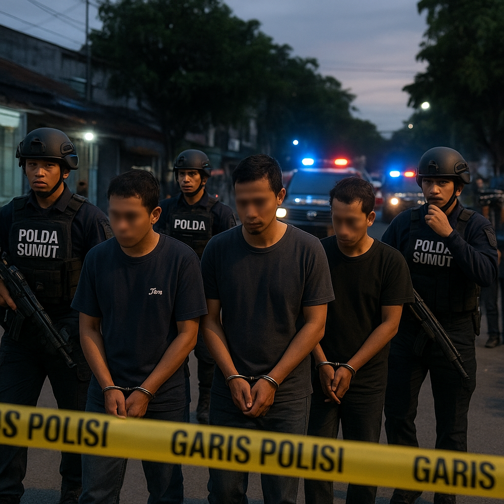 Polda Sumut Tangkap Anggota Kelompok Teroris yang Rencanakan Serangan di Medan