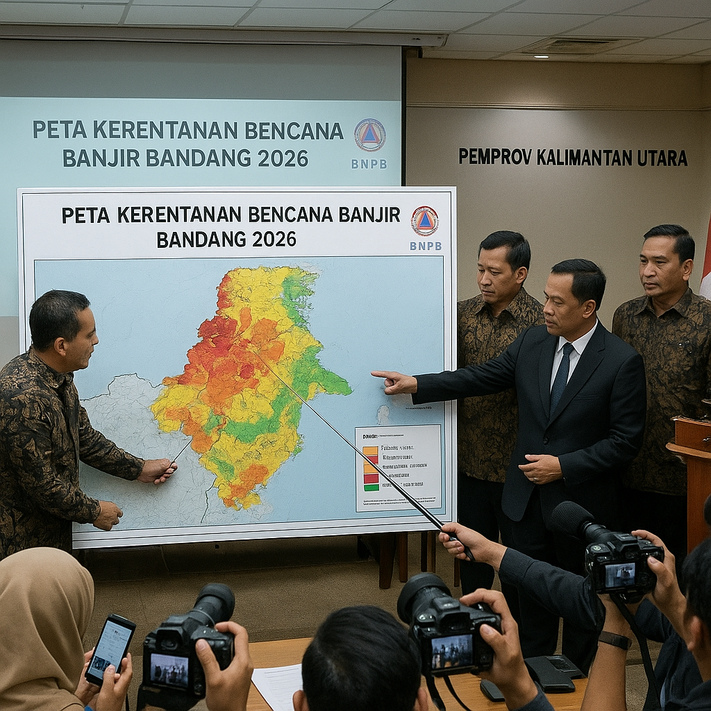 Pemprov Kaltara Rilis Peta Kerentanan Bencana Banjir Bandang 2026