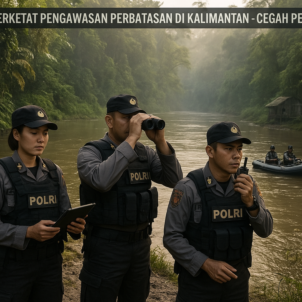 Polri Perketat Pengawasan Perbatasan di Kalimantan Cegah Penyusupan
