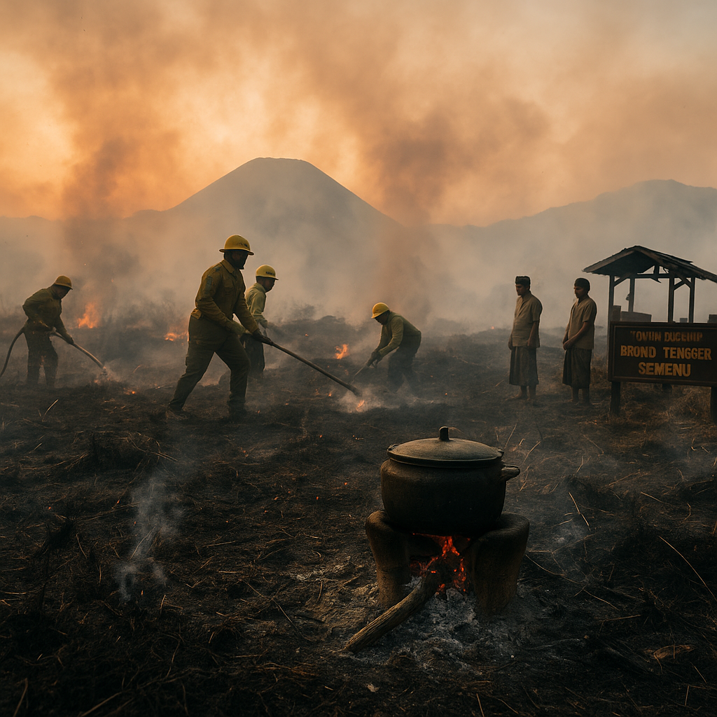 Kebakaran Bromo Diduga Akibat Warga Lupa Matikan Api Perapian di Jalur Tradisional