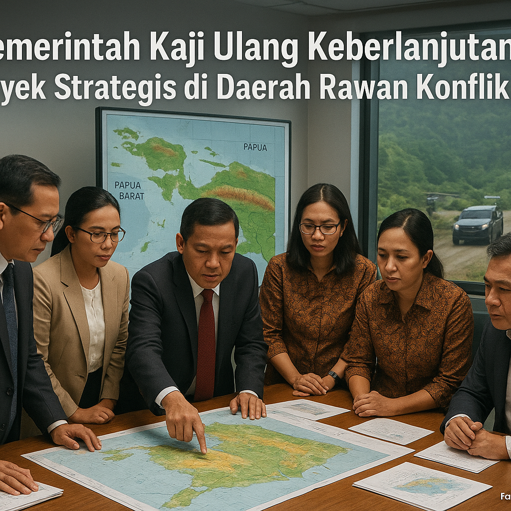 Pemerintah Kaji Ulang Keberlanjutan Proyek Strategis di Daerah Rawan Konflik Papua