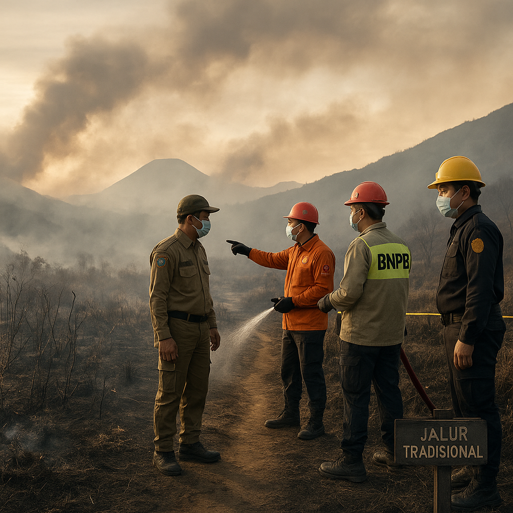 Kebakaran Taman Nasional Bromo Diduga Berawal dari Aktivitas di Jalur Tradisional, Bukan Faktor Alam