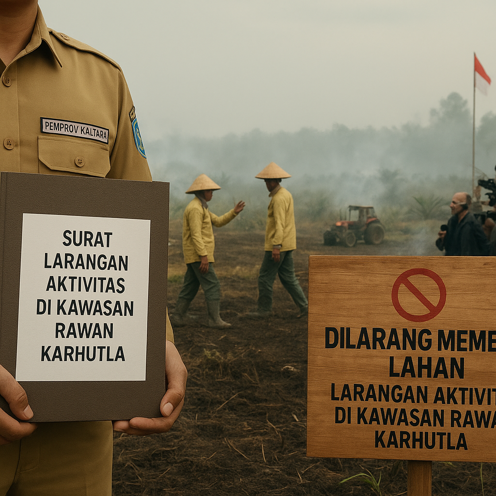 Pemprov Kaltara Terbitkan Larangan Aktivitas di Kawasan Rawan Karhutla