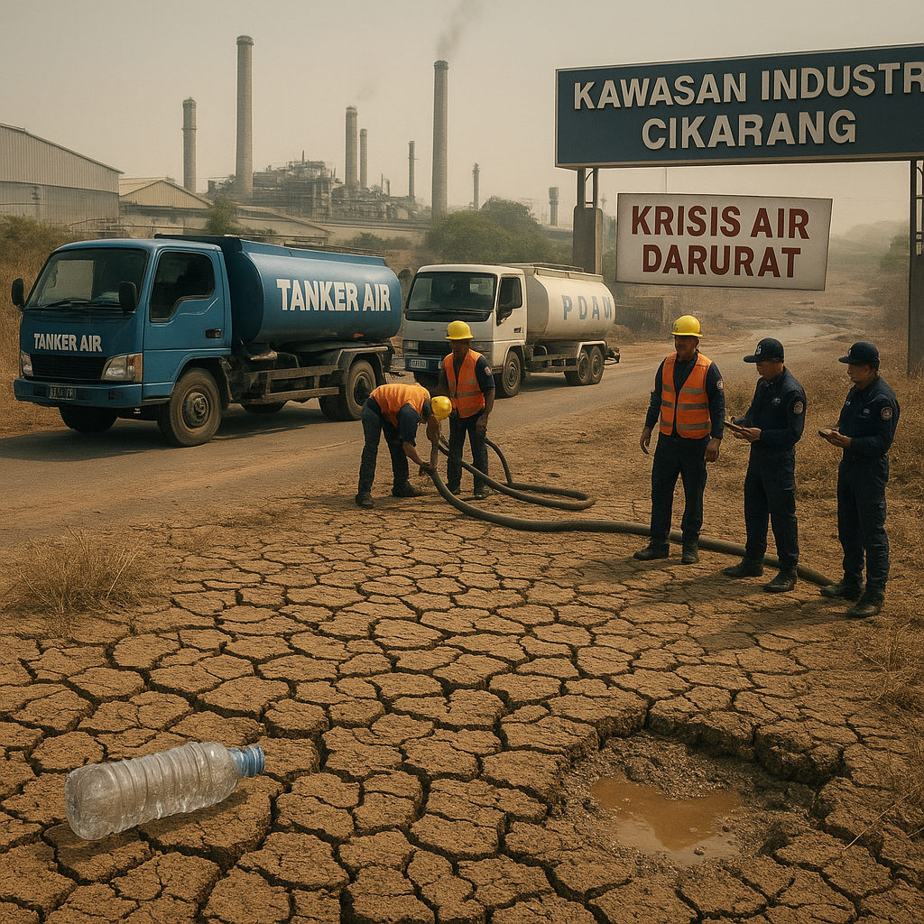 Kawasan Industri di Cikarang Terancam Krisis Air Akibat Kemarau Panjang