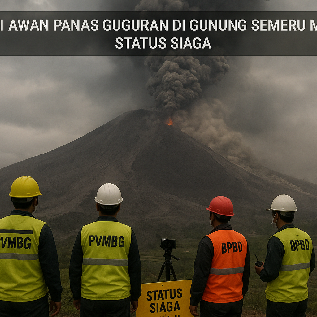 Potensi Awan Panas Guguran di Gunung Semeru Meningkat, Status Siaga