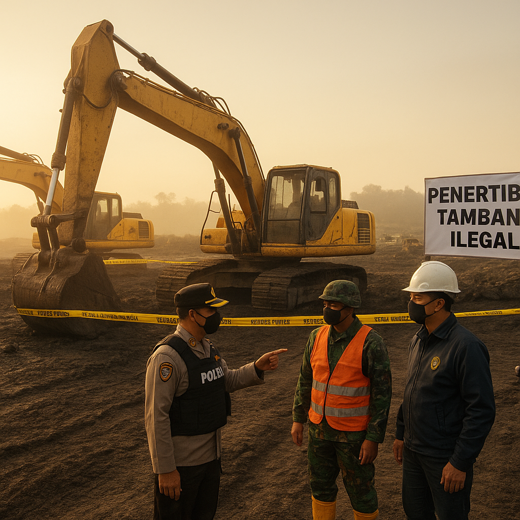 Penertiban Tambang Ilegal di Kaltim: Dua Excavator Diamankan