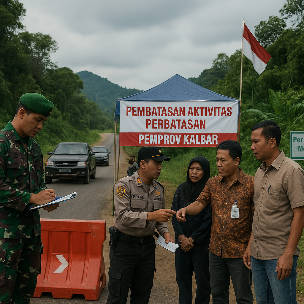 Pembatasan Aktivitas di Perbatasan RI-Malaysia di Kalbar Diperketat