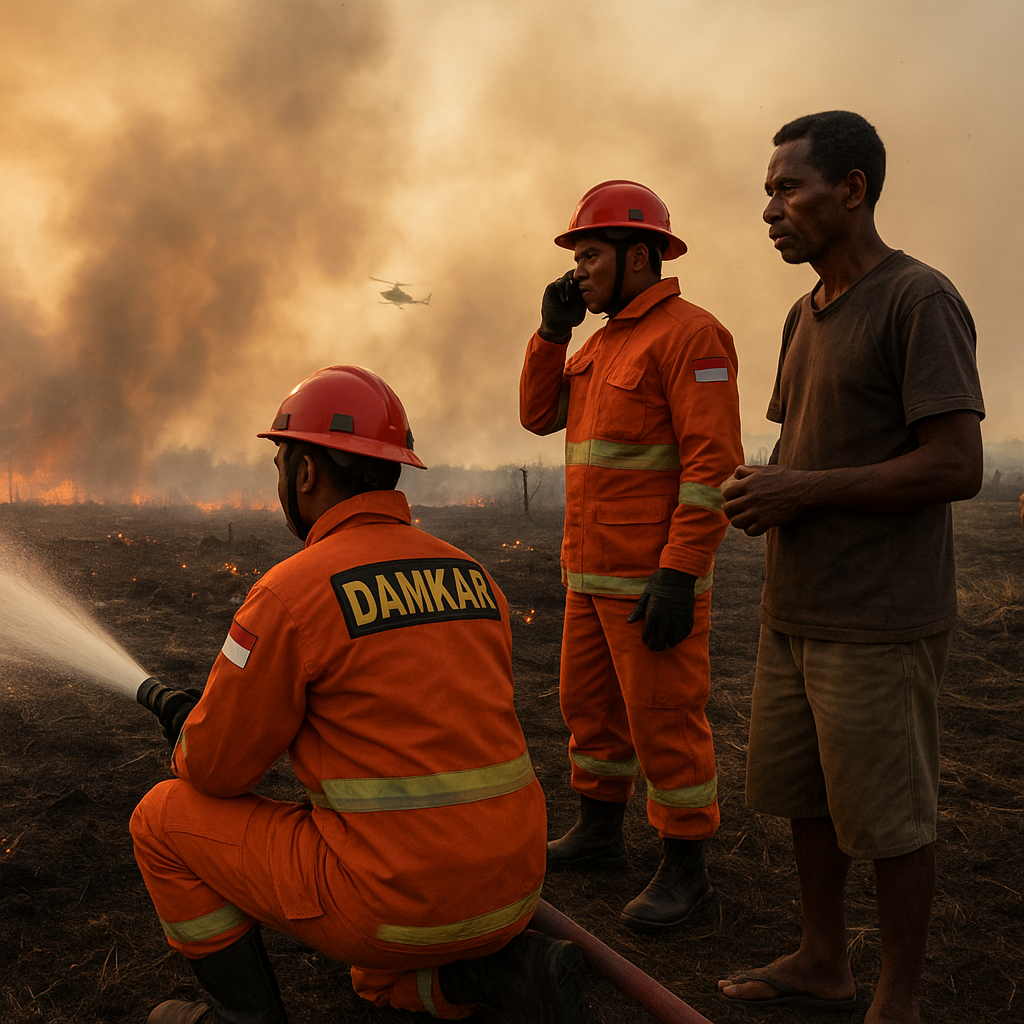 Papua Selatan Jadi Episentrum Baru Kebakaran Hutan dan Lahan