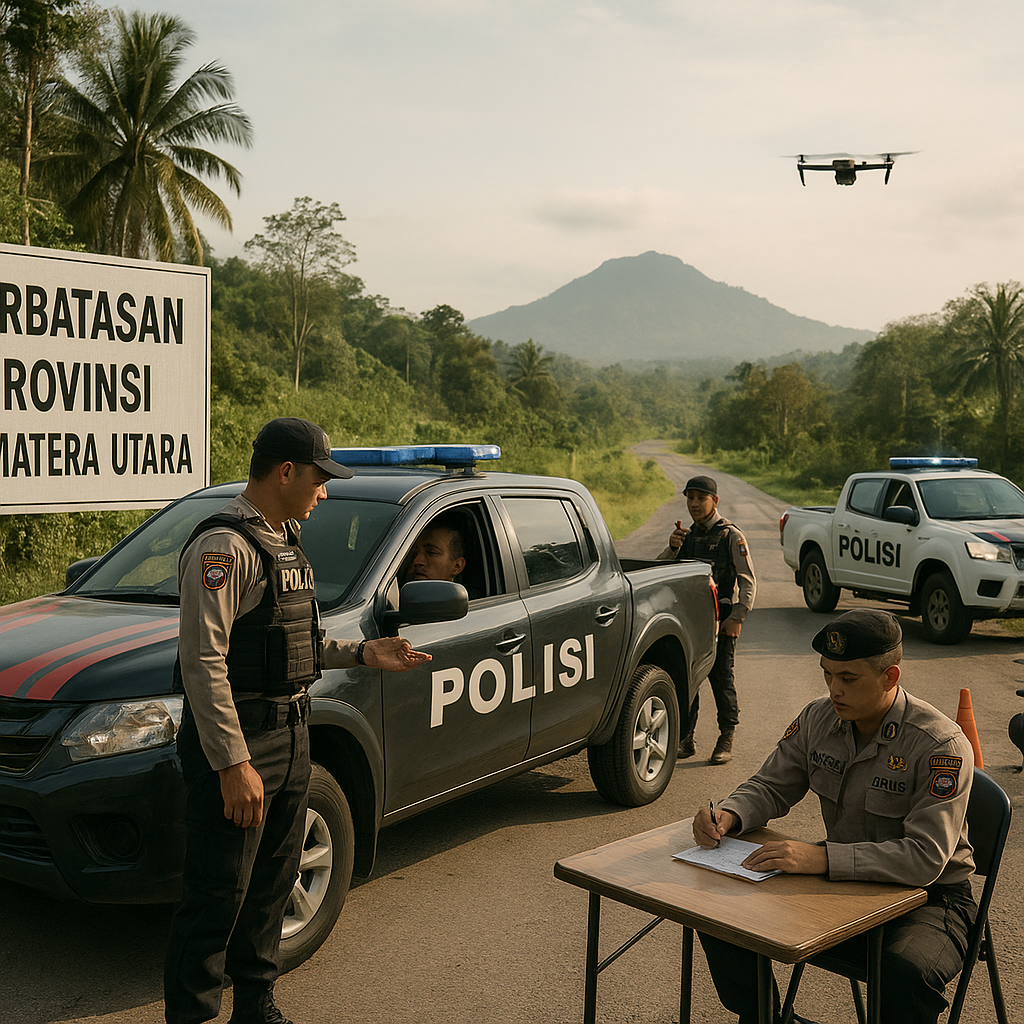 Polda Sumut Tingkatkan Pengamanan di Perbatasan Untuk Antisipasi Disrupsi