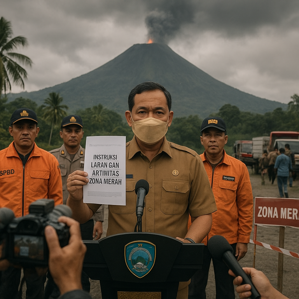 Bupati Halmahera Barat Terbitkan Instruksi Larangan Aktivitas di Zona Merah Gunung Api