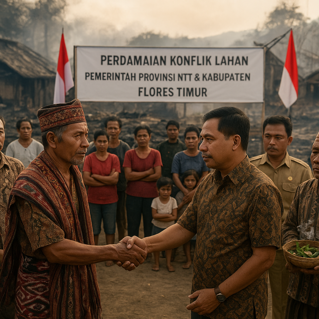 Konflik Lahan di Adonara yang Tewaskan 3 Orang dan Bakar 68 Rumah Akhirnya Berdamai